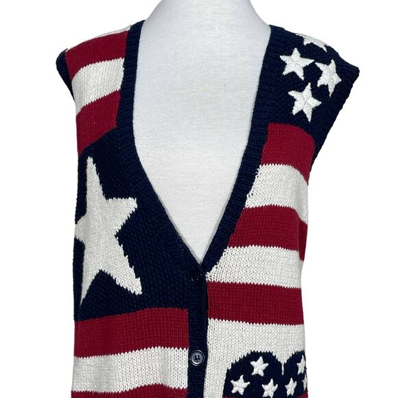 Vintage SZ S Marisa Christina Hand Knitted Sweater Vest - Picture 2 of 7